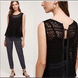 TINY Anthropologie Miri Boho Crochet Tank Vest M